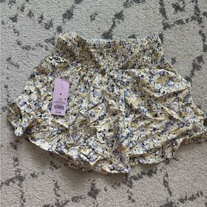 Wild Fable High Waist Floral Shorts - Yellow, Blue, White